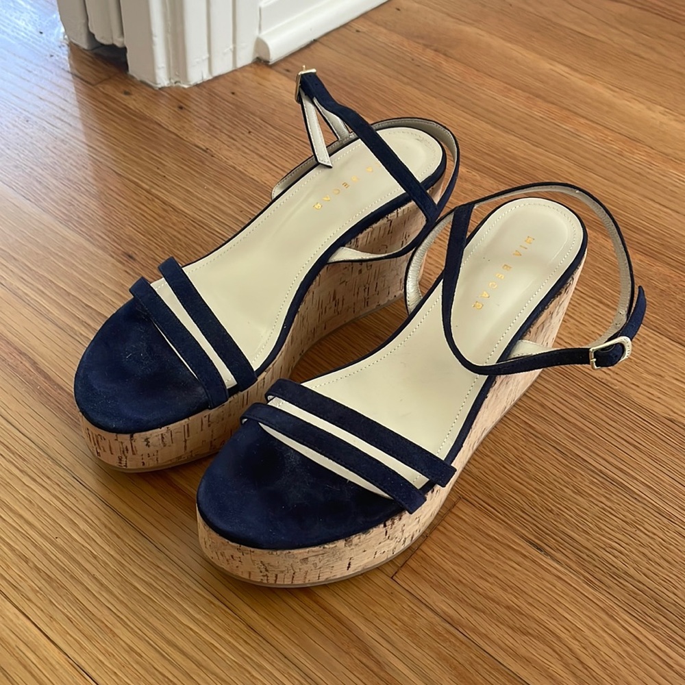 Mia Becar wedge heels.